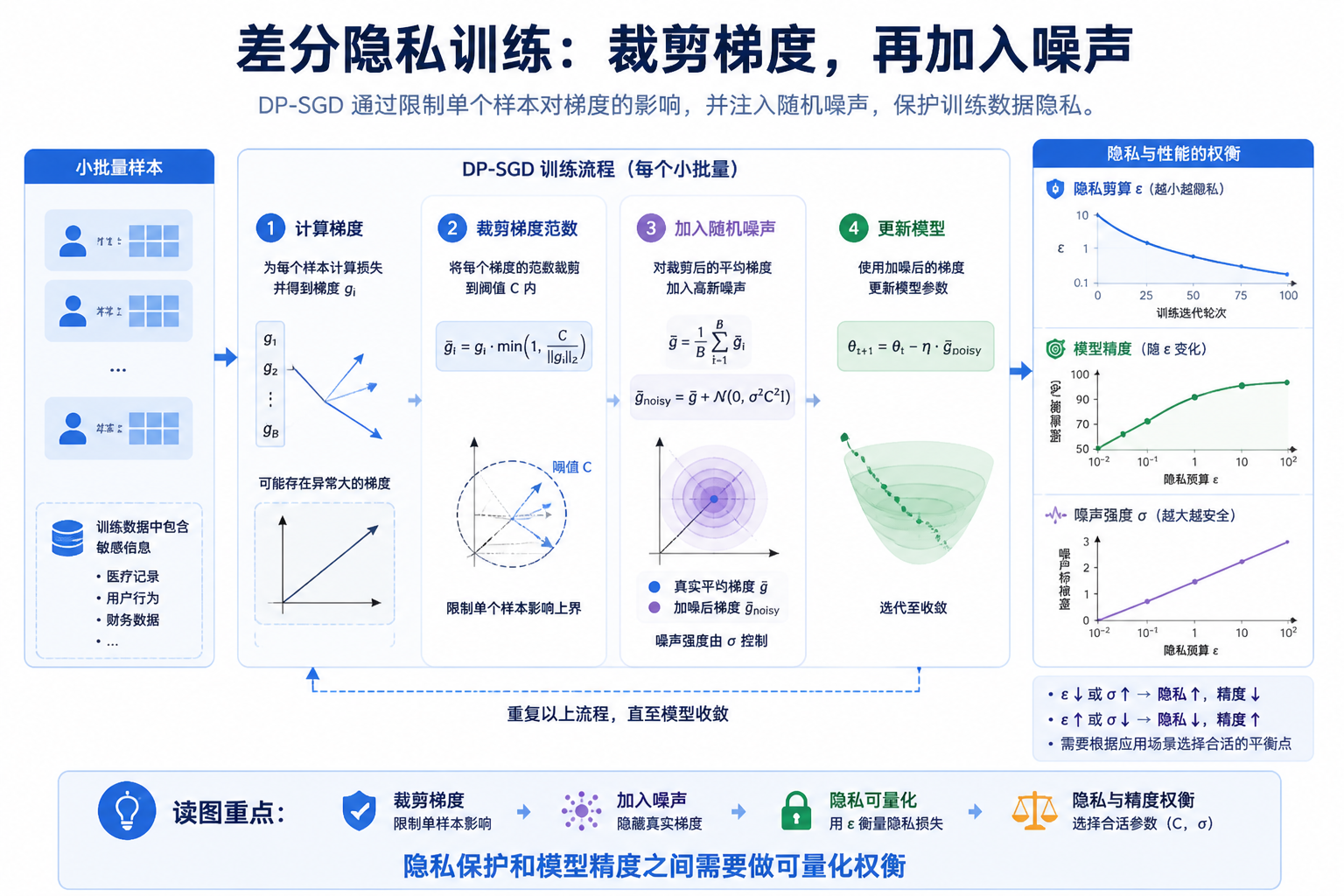 DP-SGD 论文关键图