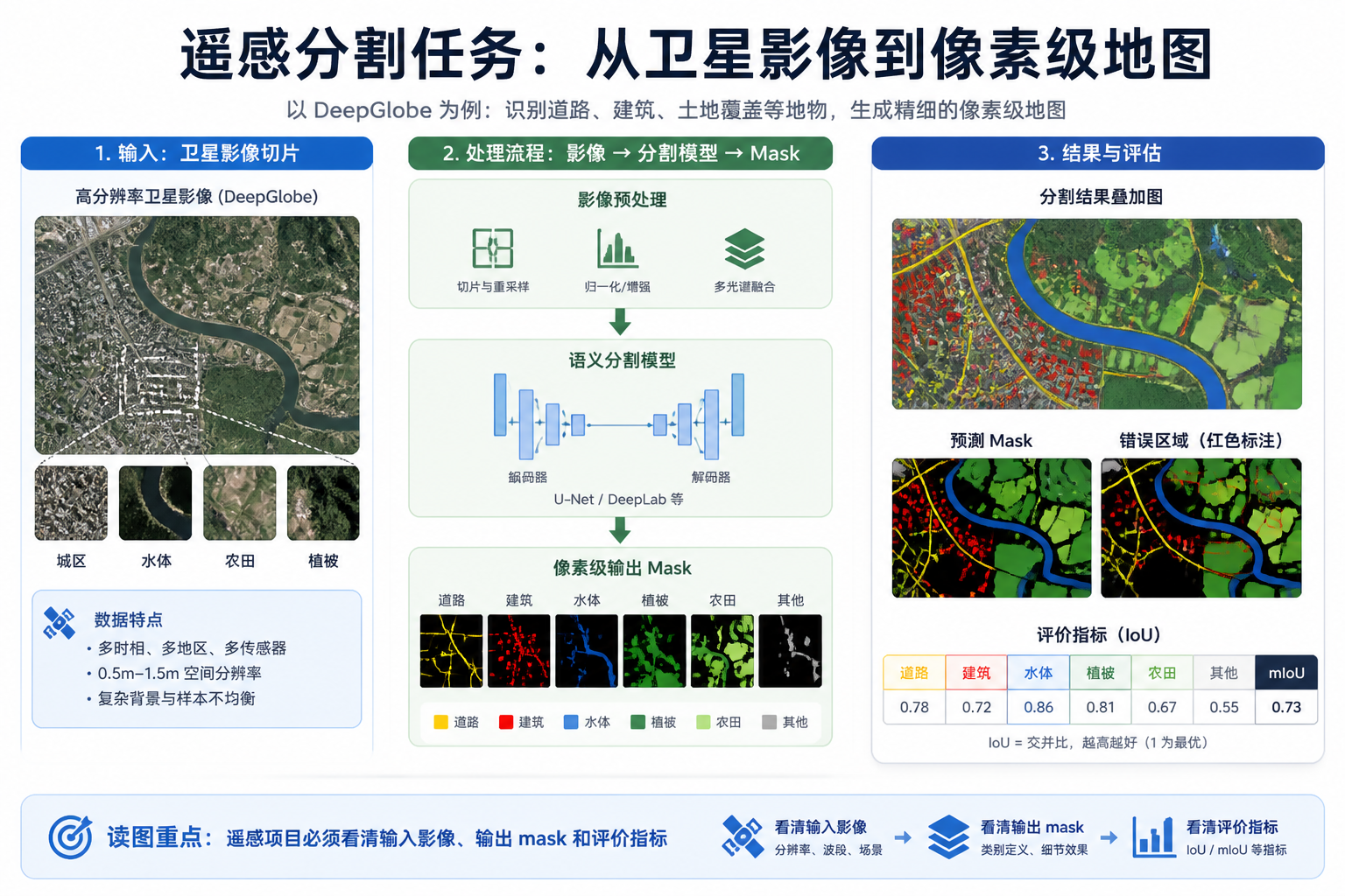 DeepGlobe 论文关键图