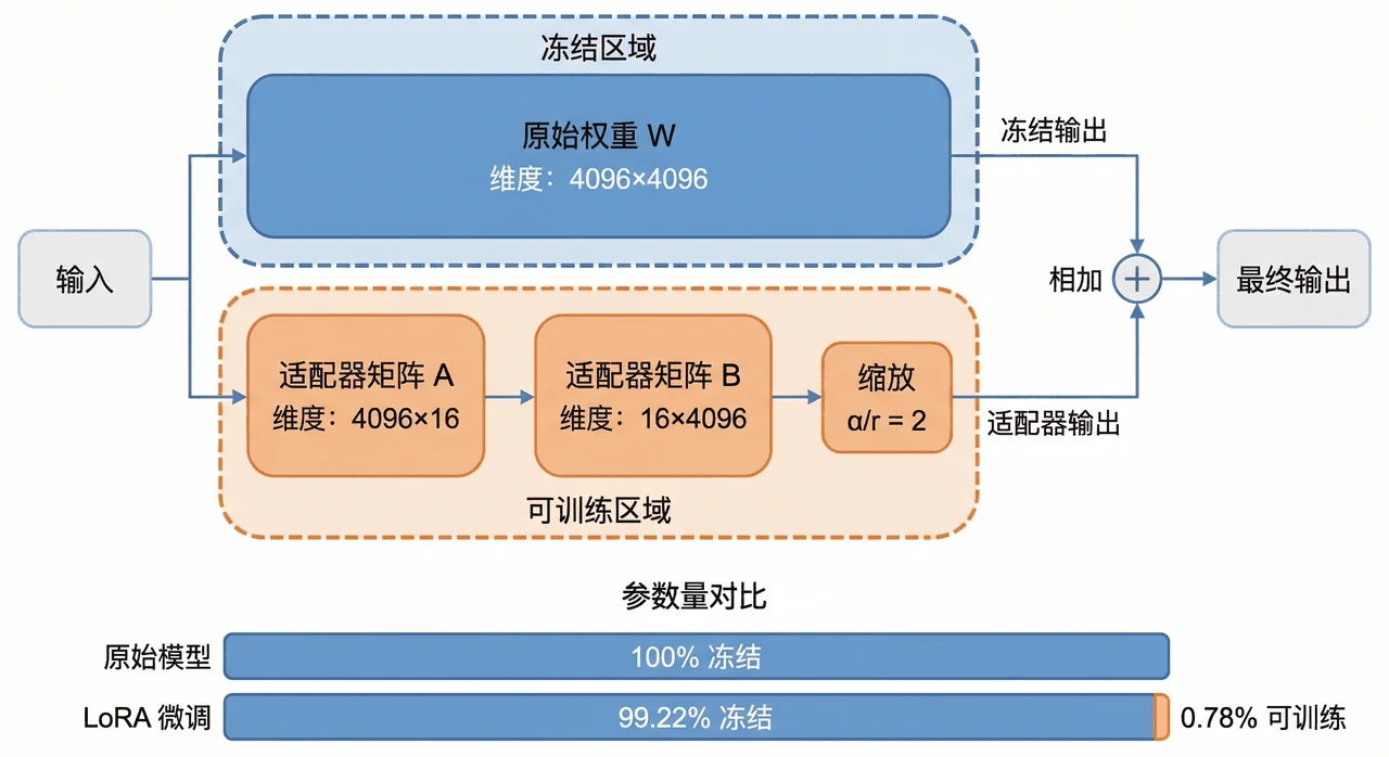 LoRA 结构