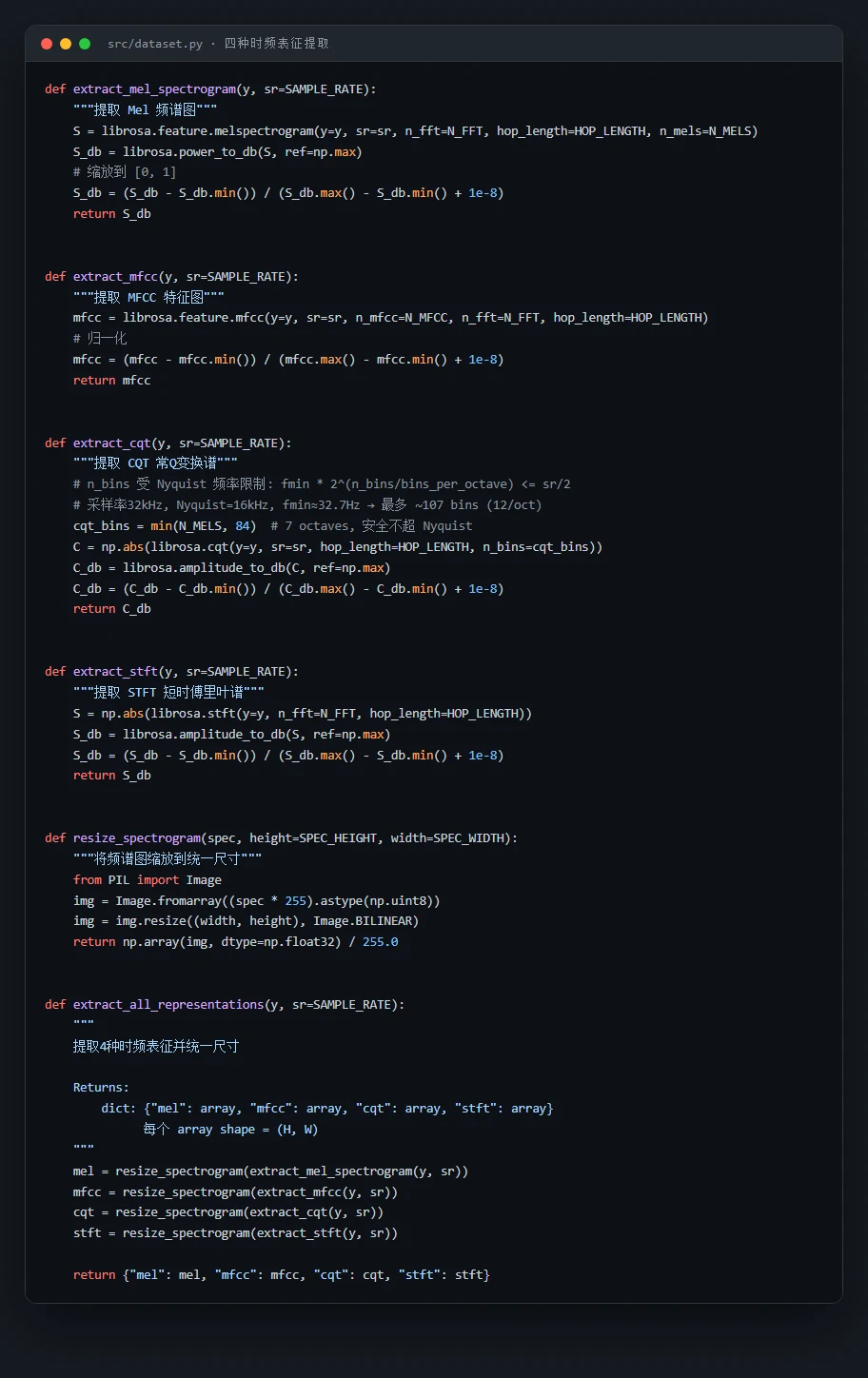表征提取代码