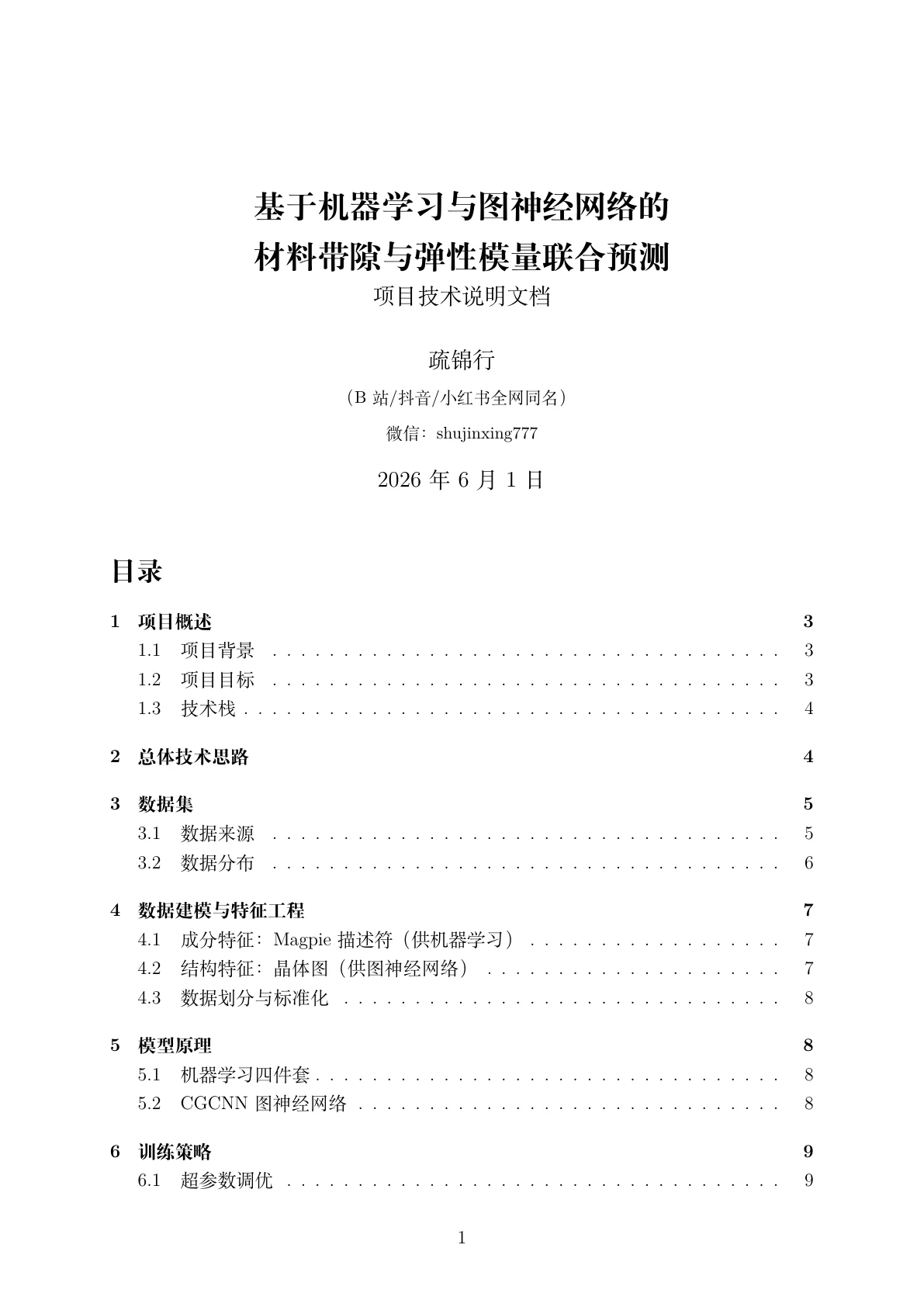 文档封面