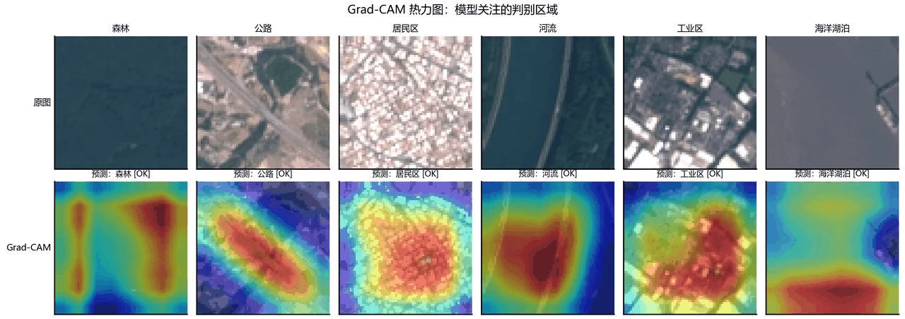 Grad-CAM 热力图